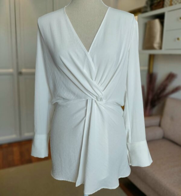 BLUSA CRUZADA MANGA LARGA - Imagen 3