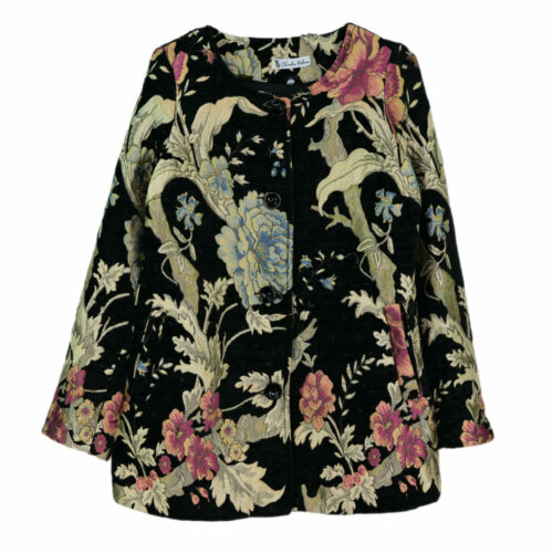 CHAQUETA BORDADA FLORES - Imagen 2