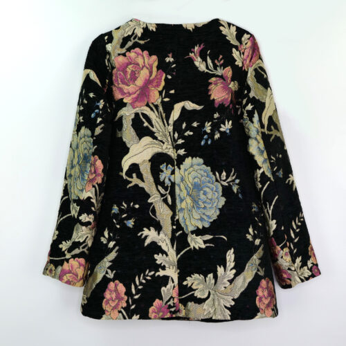 CHAQUETA BORDADA FLORES - Imagen 4