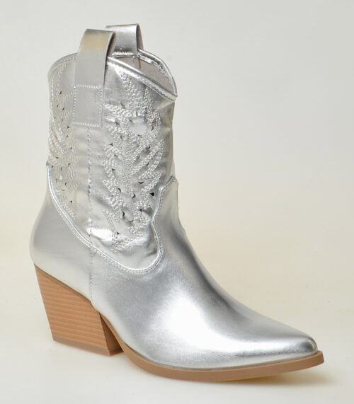 BOTÍN CALADO METALIZADO