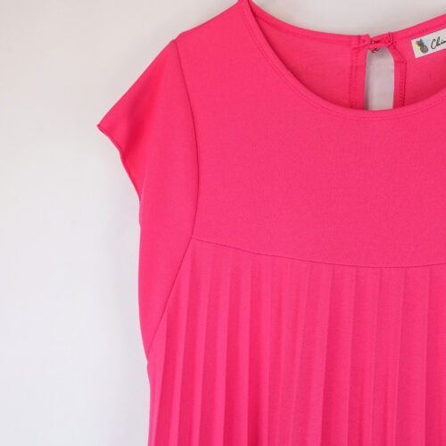 VESTIDO PLISADO MANGA CORTA - Imagen 13