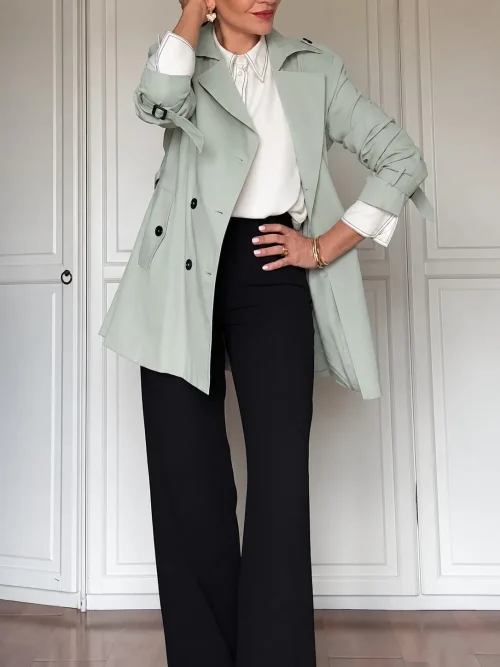 TRENCH CRUZADO 3/4 PREMIUM - Imagen 2