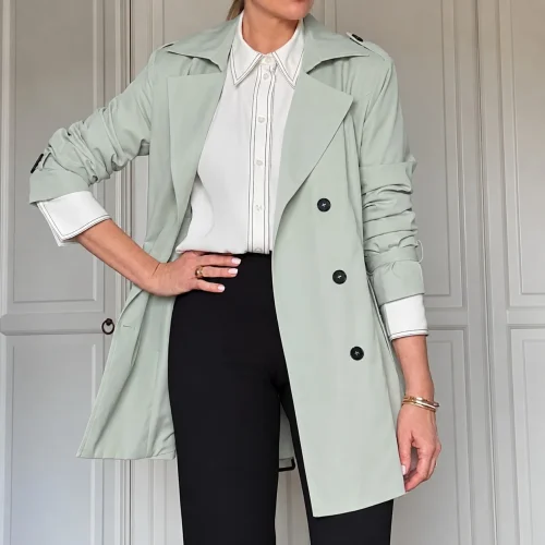 TRENCH CRUZADO 3/4 PREMIUM