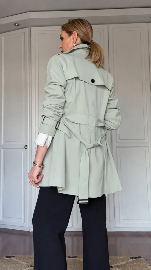 TRENCH CRUZADO 3/4 PREMIUM - Imagen 3