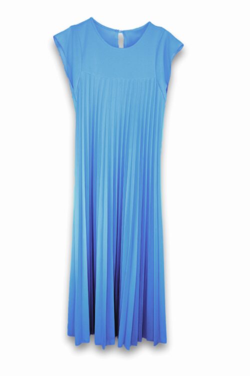 VESTIDO PLISADO MANGA CORTA - Imagen 15