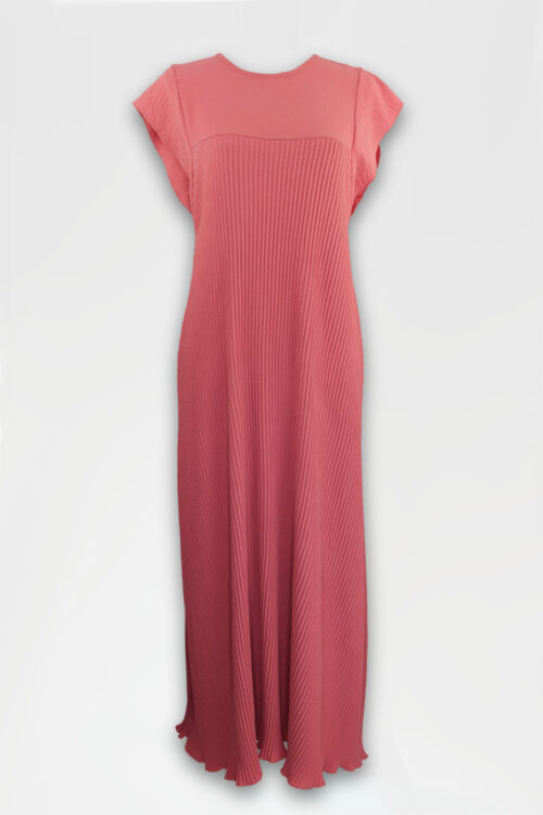 VESTIDO PLISADO MANGA CORTA - Imagen 16