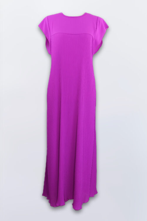 VESTIDO PLISADO MANGA CORTA - Imagen 19