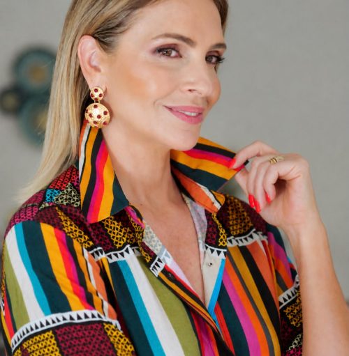 PENDIENTES ESCUDO STRASS