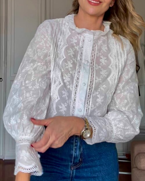 CAMISA TIRILLA BORDADOS