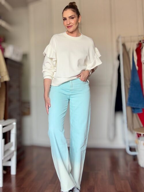 JEANS AGUAMARINA LAVADOS - Imagen 2