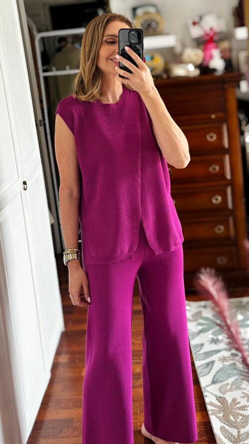 CONJUNTO DE PUNTO TOP Y PANTALÓN - Imagen 2
