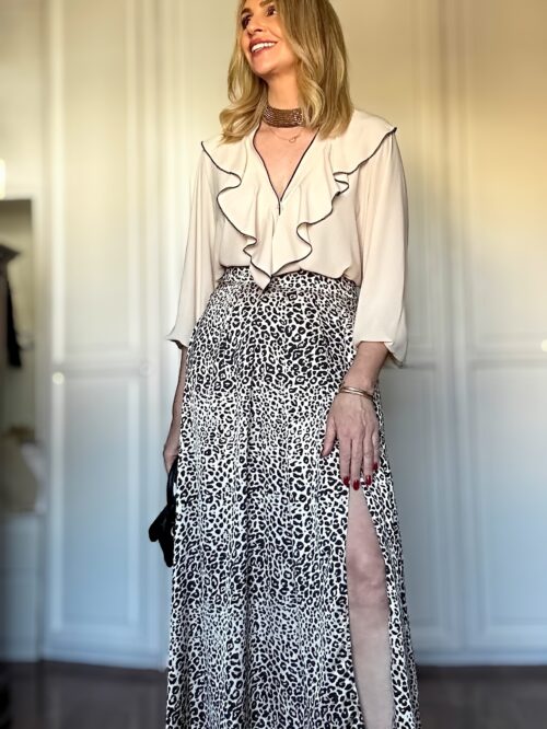 FALDA MIDI ANIMAL PRINT - Imagen 2