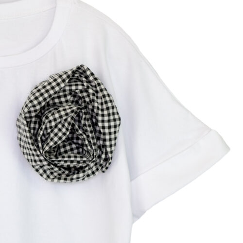 CAMISETA FLOR VICHY - Imagen 4