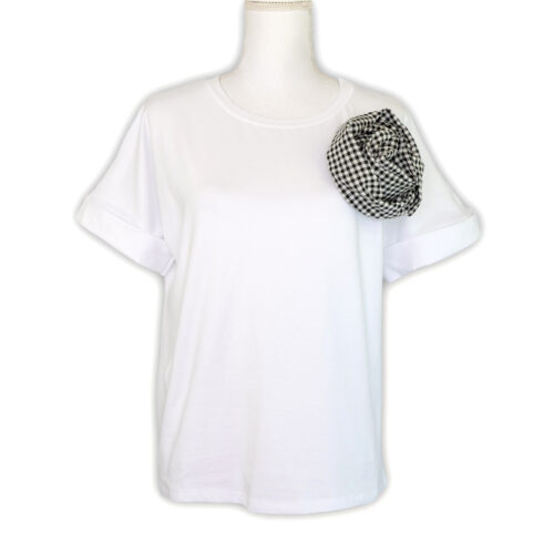CAMISETA FLOR VICHY - Imagen 3