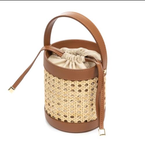 BOLSO BARRIL PIEL RATÁN - Imagen 6