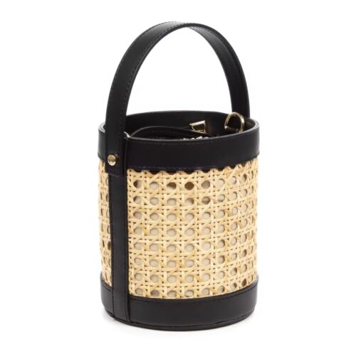 BOLSO BARRIL PIEL RATÁN - Imagen 3