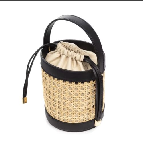 BOLSO BARRIL PIEL RATÁN - Imagen 4