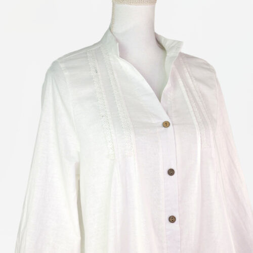 VESTIDO CAMISERO CON LINO