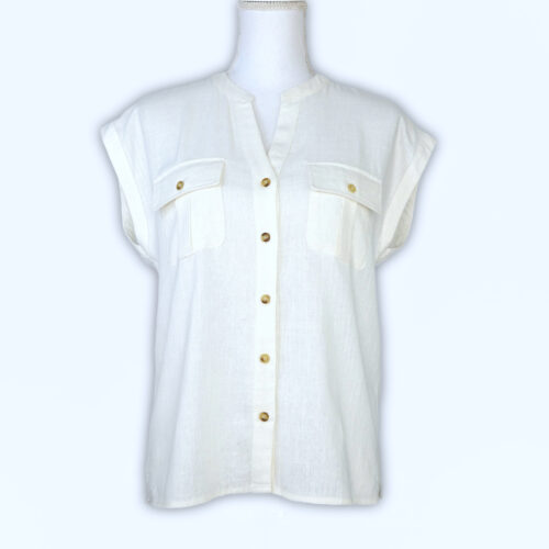 CAMISA BOLSILLOS CON LINO