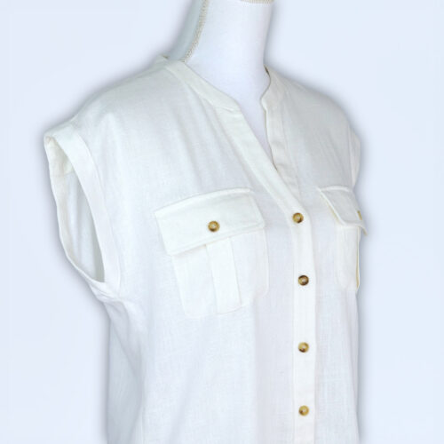 CAMISA BOLSILLOS CON LINO - Imagen 2