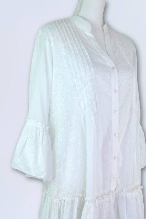 VESTIDO VOLANTE BORDADO INGLÉS