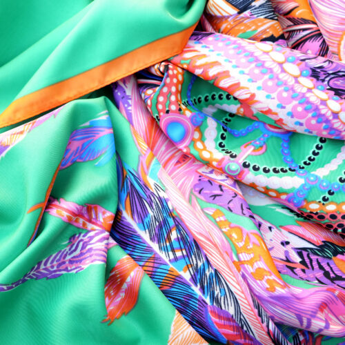 PAÑOLETA CON SEDA PLUMAS - Imagen 2