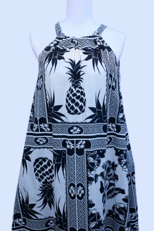 VESTIDO PIÑAS HALTER