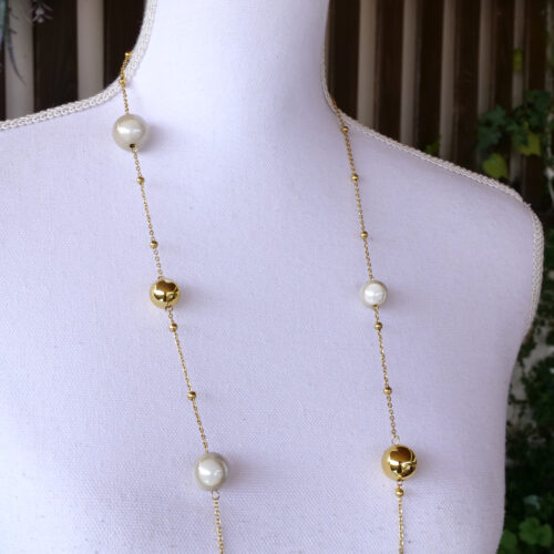 COLLAR LARGO BOLAS - Imagen 4