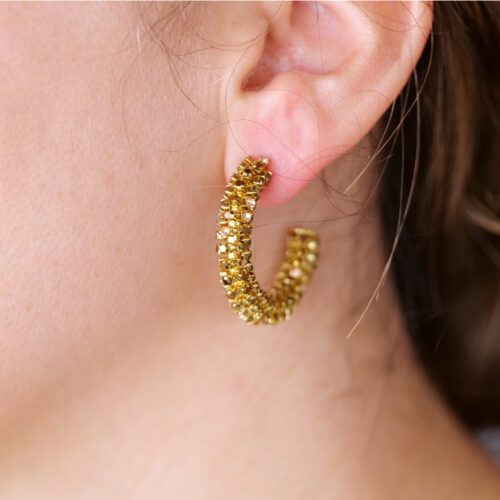 PENDIENTES ARO STRASS - Imagen 5
