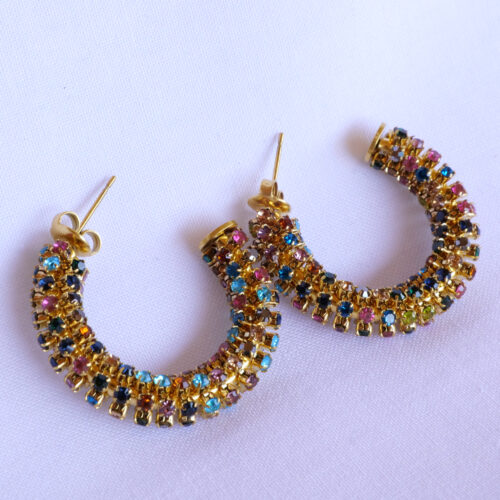 PENDIENTES ARO STRASS - Imagen 6