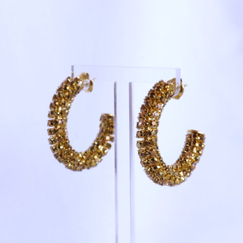 PENDIENTES ARO STRASS - Imagen 2