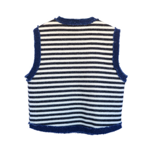 CHALECO RAYAS CON DENIM - Imagen 4