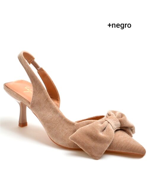 ZAPATO DESTALONADO TERCIOPELO