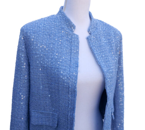 CHAQUETA ESTRUCTURA LENTEJUELAS - Imagen 2