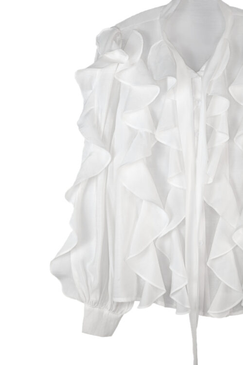 BLUSA LAZADA VOLANTES - Imagen 3