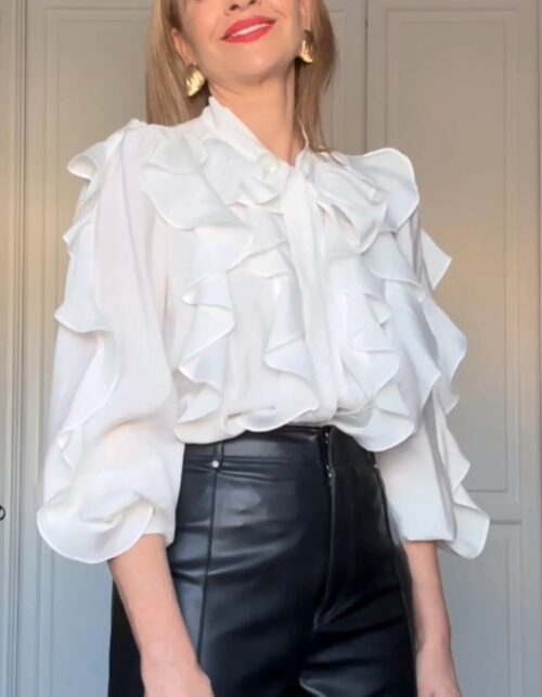 BLUSA LAZADA VOLANTES