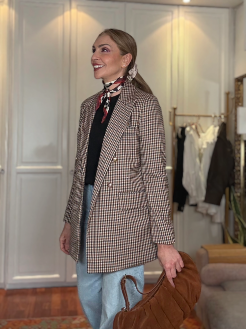 BLAZER CUADROS DESTELLOS