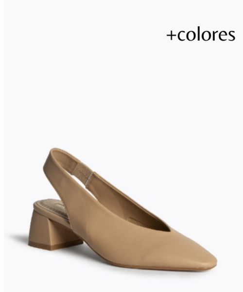 ZAPATO DESTALONADO TACÓN ANCHO