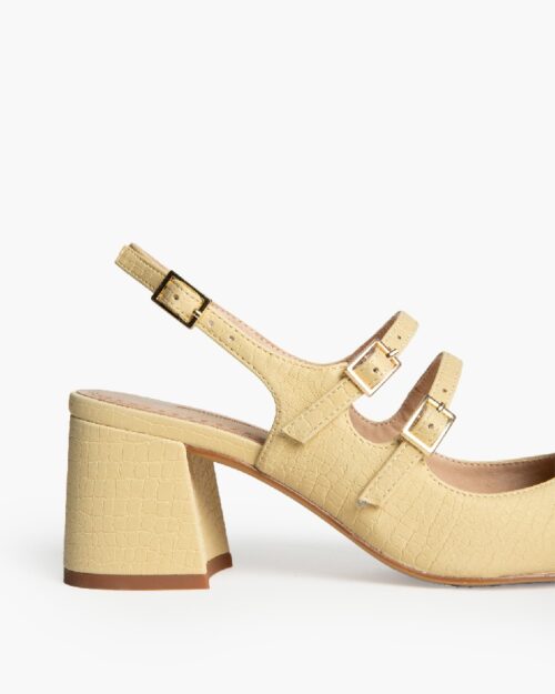 ZAPATO TACÓN ANCHO HEBILLAS DESTALONADO - Imagen 4