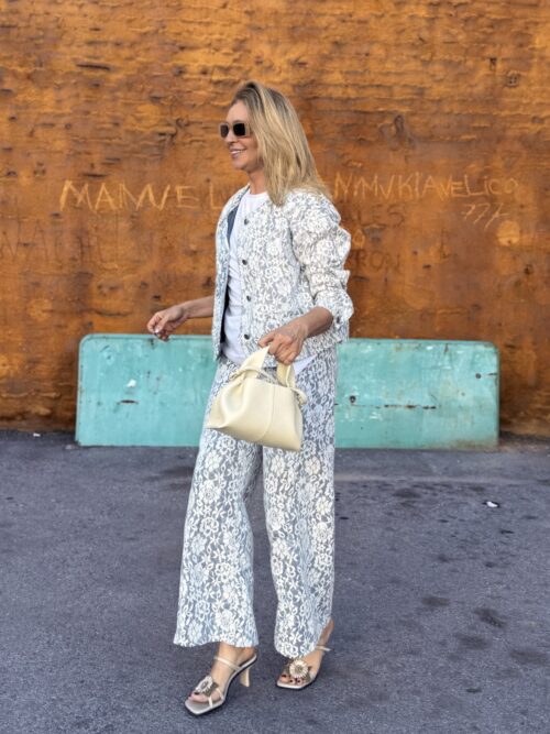 PANTALÓN WIDE LEG ENCAJE - Imagen 4