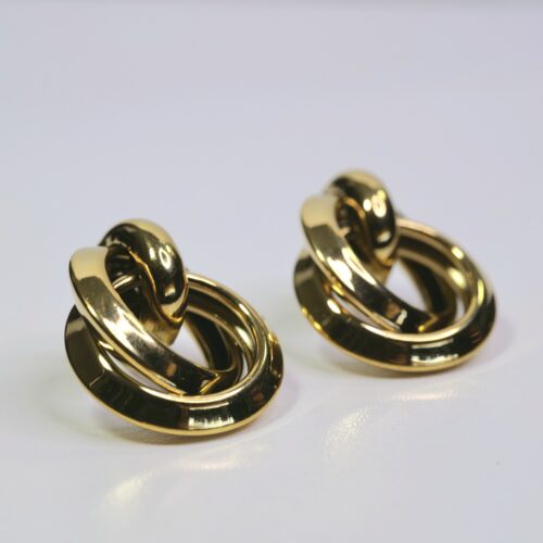 PENDIENTES ACERO DOBLE ARO