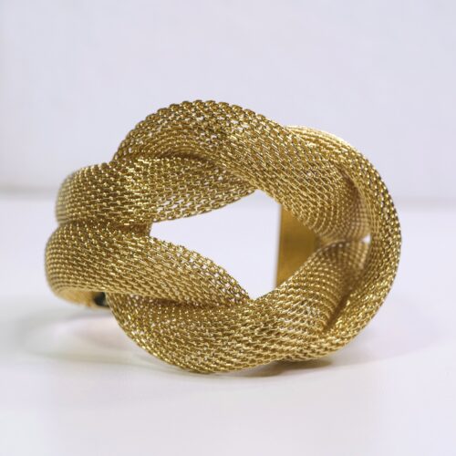 BRAZALETE MALLA NUDO ACERO - Imagen 3