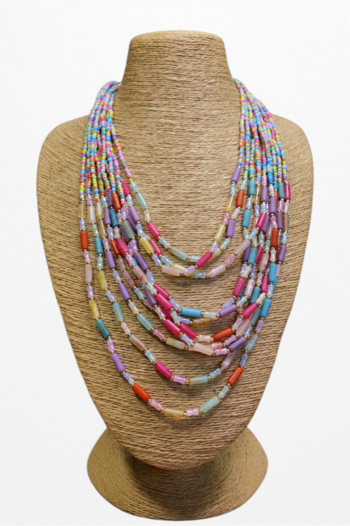 COLLAR MULTIVUELTAS CRISTALES