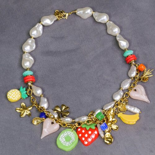 COLLAR PERLAS Y FRUTAS - Imagen 3