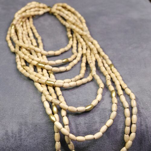 COLLAR LARGO CUENTAS MADERA - Imagen 3