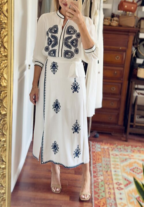 FALDA PAREO BORDADOS