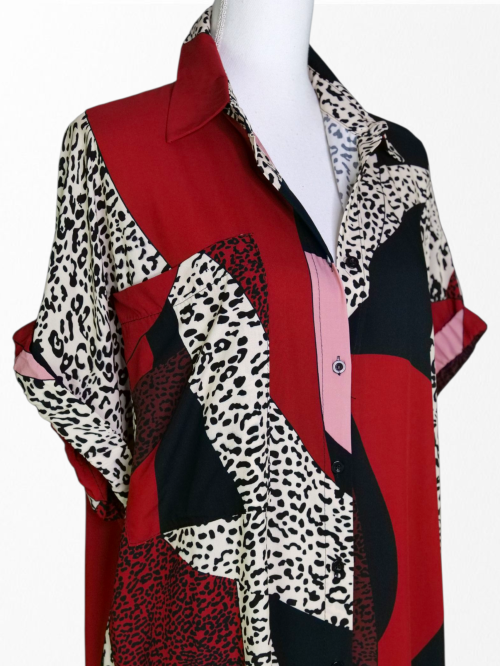 VESTIDO CAMISERO ANIMAL PRINT - Imagen 6