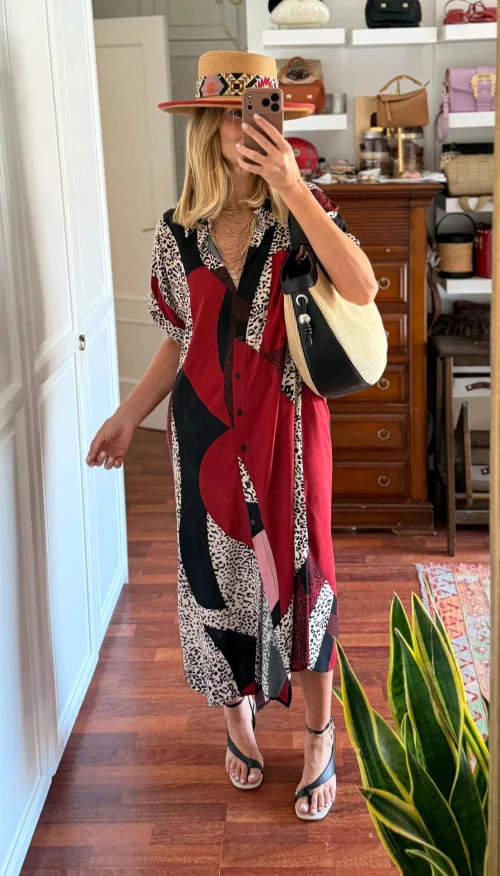 VESTIDO CAMISERO ANIMAL PRINT