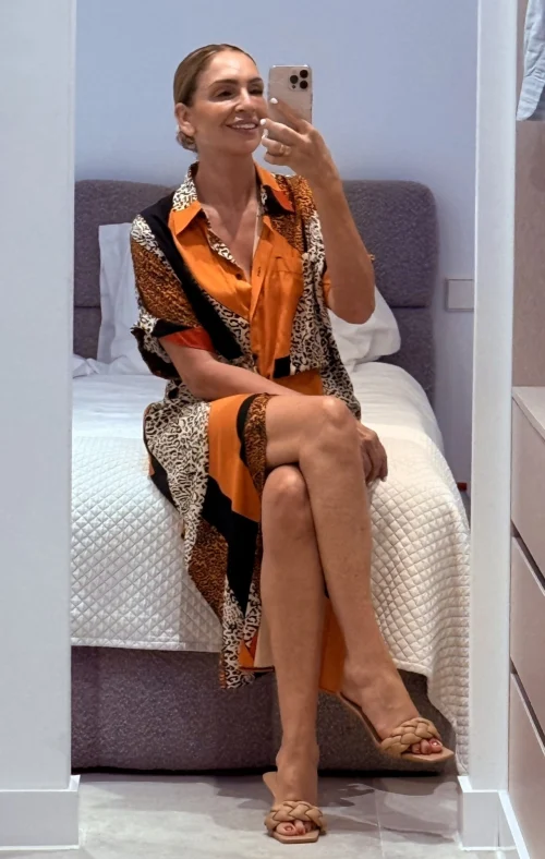 VESTIDO CAMISERO ANIMAL PRINT - Imagen 2