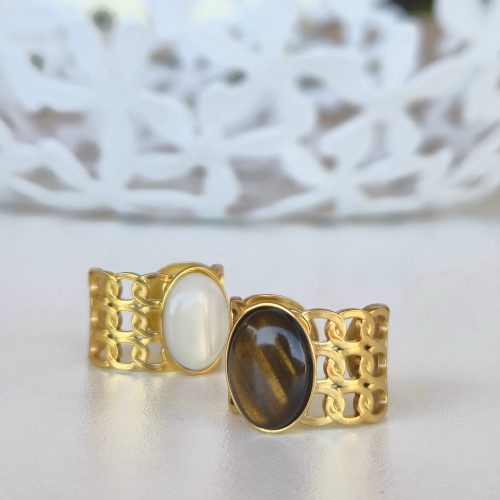 DÚO ANILLOS ESLABONES